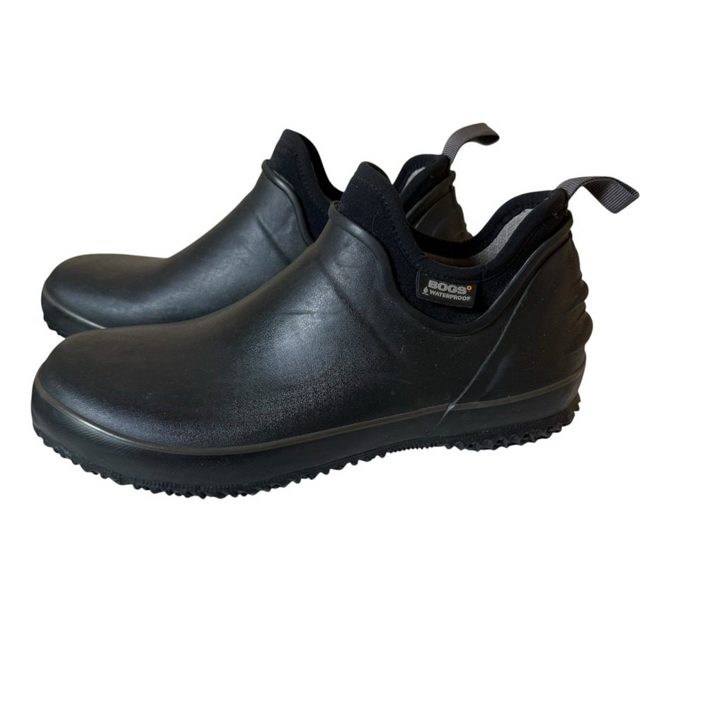 BOGS Mens 9 Urban Farmer Waterproof Black Rubber/Neoprene Rain/Outdoor Shoes